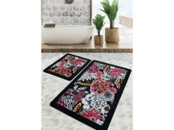 Sale Alfombra de baño Set (2 piezas) Floreale Djt Multicolor