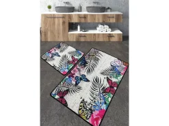 Alfombra De Baño|Ropa De Cama-Alfombra de baño Set (2 piezas) Noirobi Multicolor