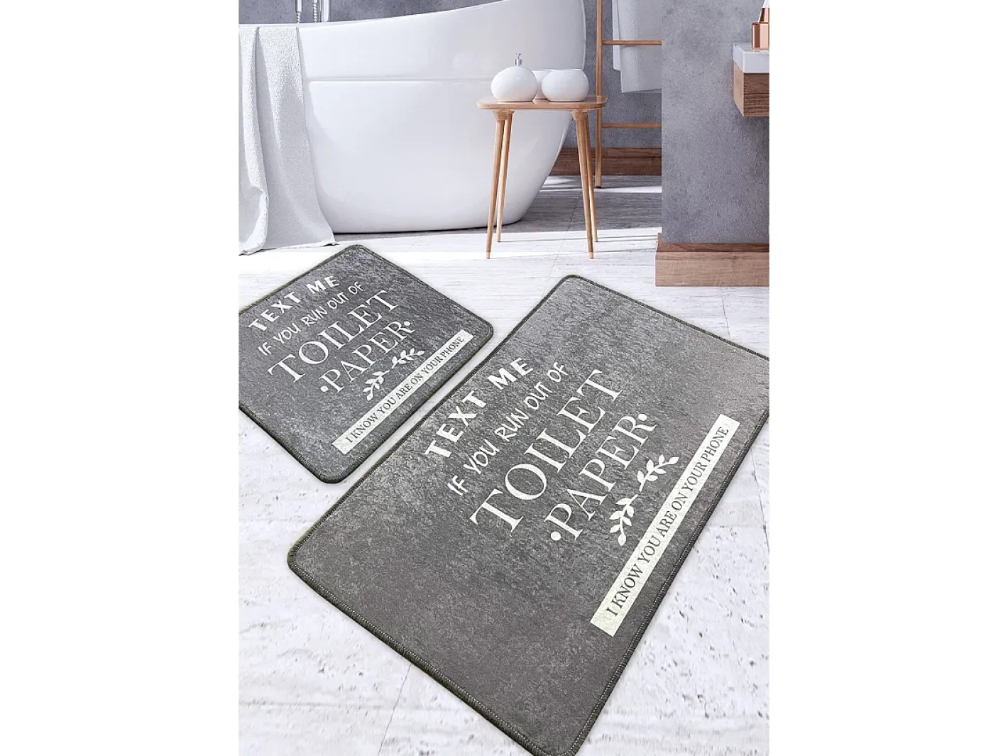 Alfombra de baño Set (2 piezas) Toilet Multicolor