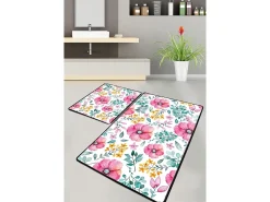 Alfombra de baño Set (2 piezas) Azalea Multicolor Hot