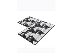 Alfombra De Baño|Ropa De Cama-Alfombra de baño Set (2 piezas) White Cats Multicolor