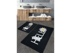 Alfombra de baño Set (2 piezas) Hola Gato Djt Multicolor New