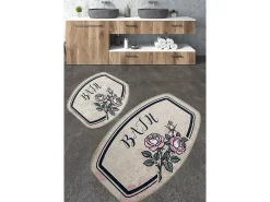 Alfombra de baño Set (2 piezas) Mand Multicolor