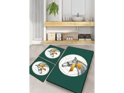 Alfombra De Baño|Ropa De Cama-Alfombra de baño Set (3 piezas) Horse Multicolor