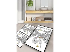 Alfombra de baño Set (3 piezas) It Sounds So Romantic Multicolor Outlet