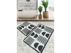 New Alfombra de baño Set (2 piezas) Nıgra Multicolor