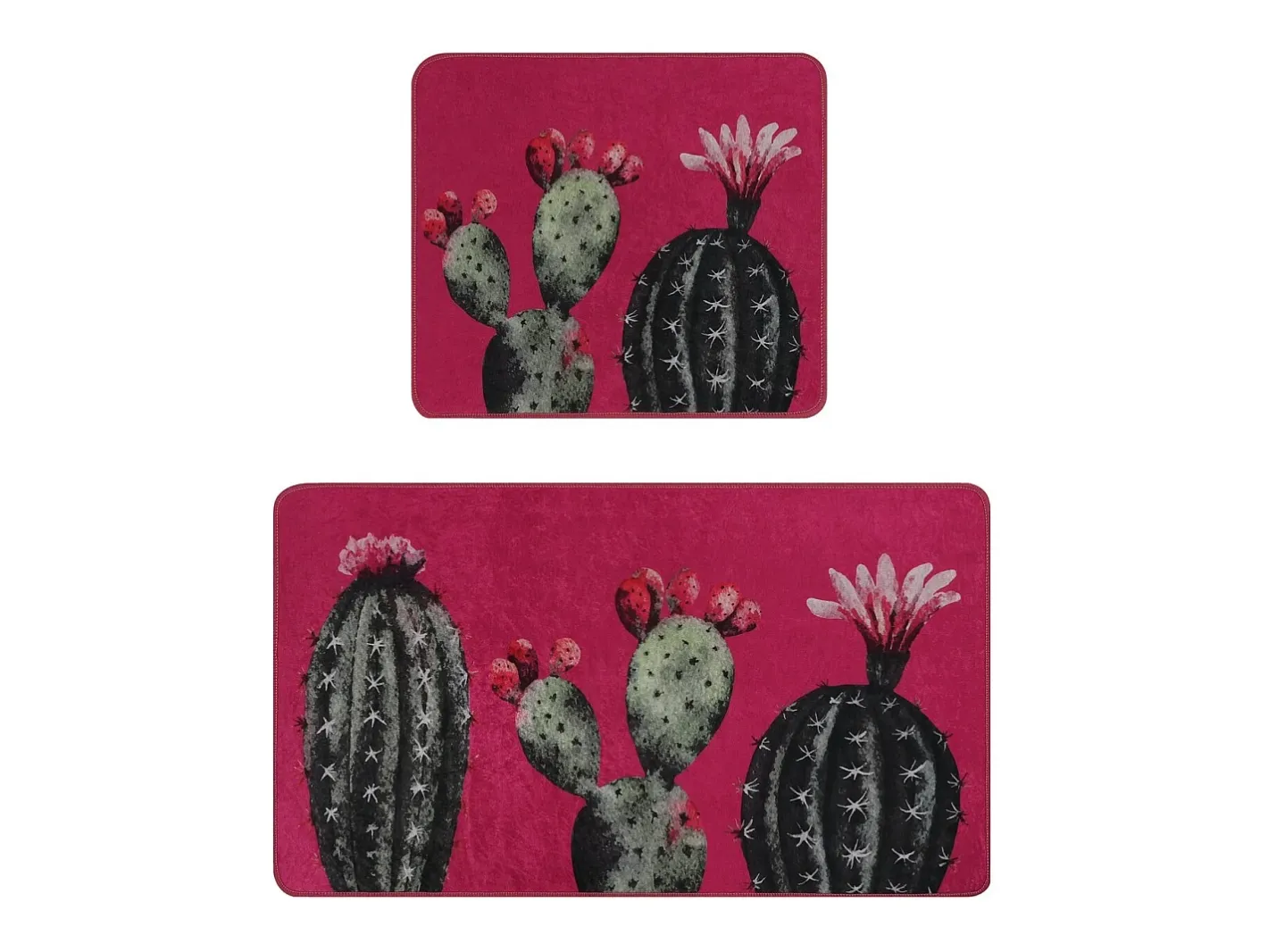 Alfombra de baño Set (2 piezas) Cacto Multicolor Hot