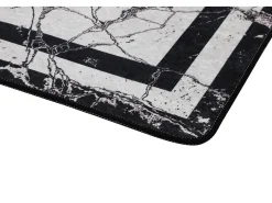 Alfombra De Baño|Ropa De Cama-Alfombra de baño Set (2 piezas) Marmor blanco negro Multicolor