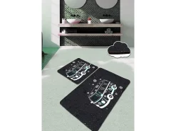 Outlet Alfombra de baño Set (2 piezas) Bus Multicolor