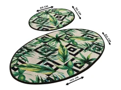 Alfombra De Baño|Ropa De Cama-Alfombra de baño Set (2 piezas) Botanic Multicolor