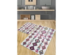 Alfombra De Baño|Ropa De Cama-Alfombra de baño Set (2 piezas) Raje Djt Multicolor