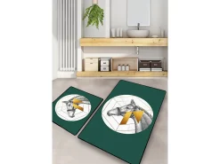 Alfombra de baño Set (2 piezas) Horse Multicolor Outlet