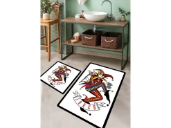 Alfombra de baño Set (2 piezas) Joker Multicolor New
