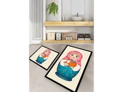 Alfombra De Baño|Ropa De Cama-Alfombra de baño Set (2 piezas) Tumbler Multicolor