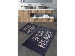 Alfombra De Baño|Ropa De Cama-Alfombra de baño Set (2 piezas) Wild Heart Djt Multicolor