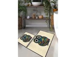 Alfombra De Baño|Ropa De Cama-Alfombra de baño Set (2 piezas) Flyer Multicolor