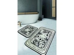 Alfombra De Baño|Ropa De Cama-Alfombra de baño Set (2 piezas) Singleflo negro crema Multicolor