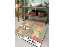Alfombra De Baño|Ropa De Cama-Alfombra de baño Set (3 piezas) Sunny The Sun Multicolor