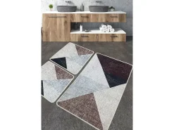 Outlet Alfombra de baño Set (3 piezas) Phell Multicolor