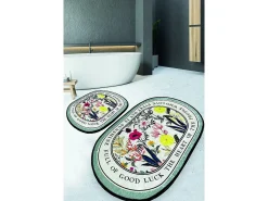 Alfombra De Baño|Ropa De Cama-Alfombra de baño Set (2 piezas) Wholove Multicolor