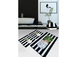 Alfombra de baño Set (3 piezas) Aloevera Multicolor New