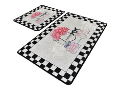Alfombra de baño Set (2 piezas) Parfume Multicolor