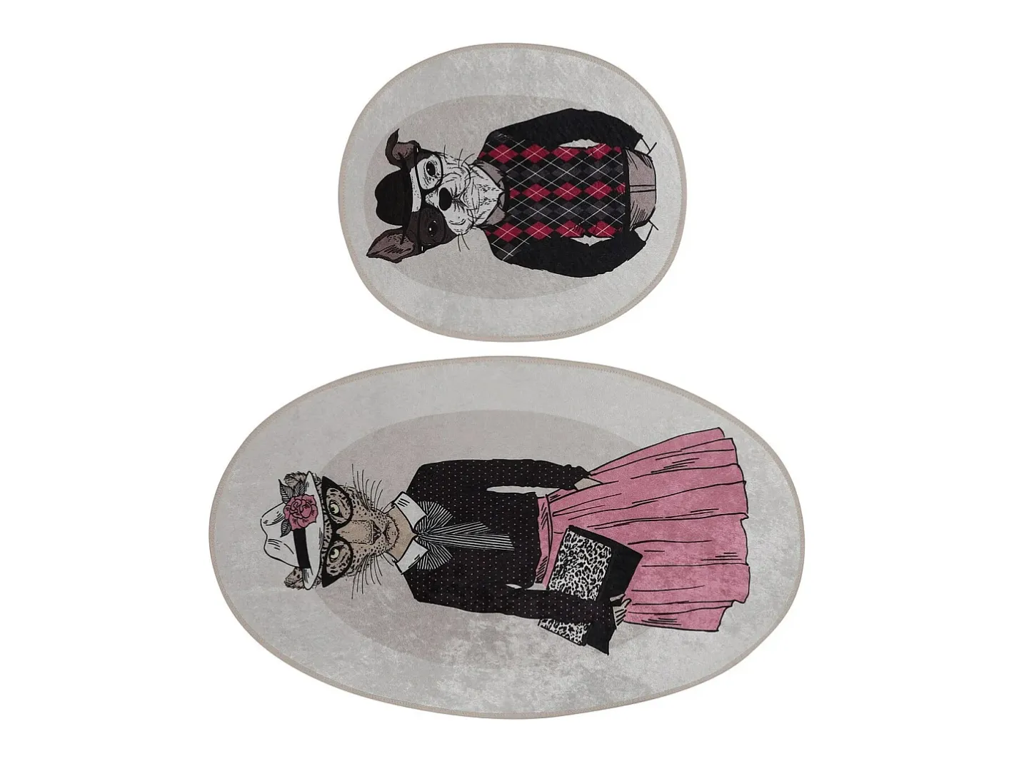 Clearance Alfombra de baño Set (2 piezas) Dude DJT Multicolor