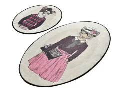 Clearance Alfombra de baño Set (2 piezas) Dude DJT Multicolor