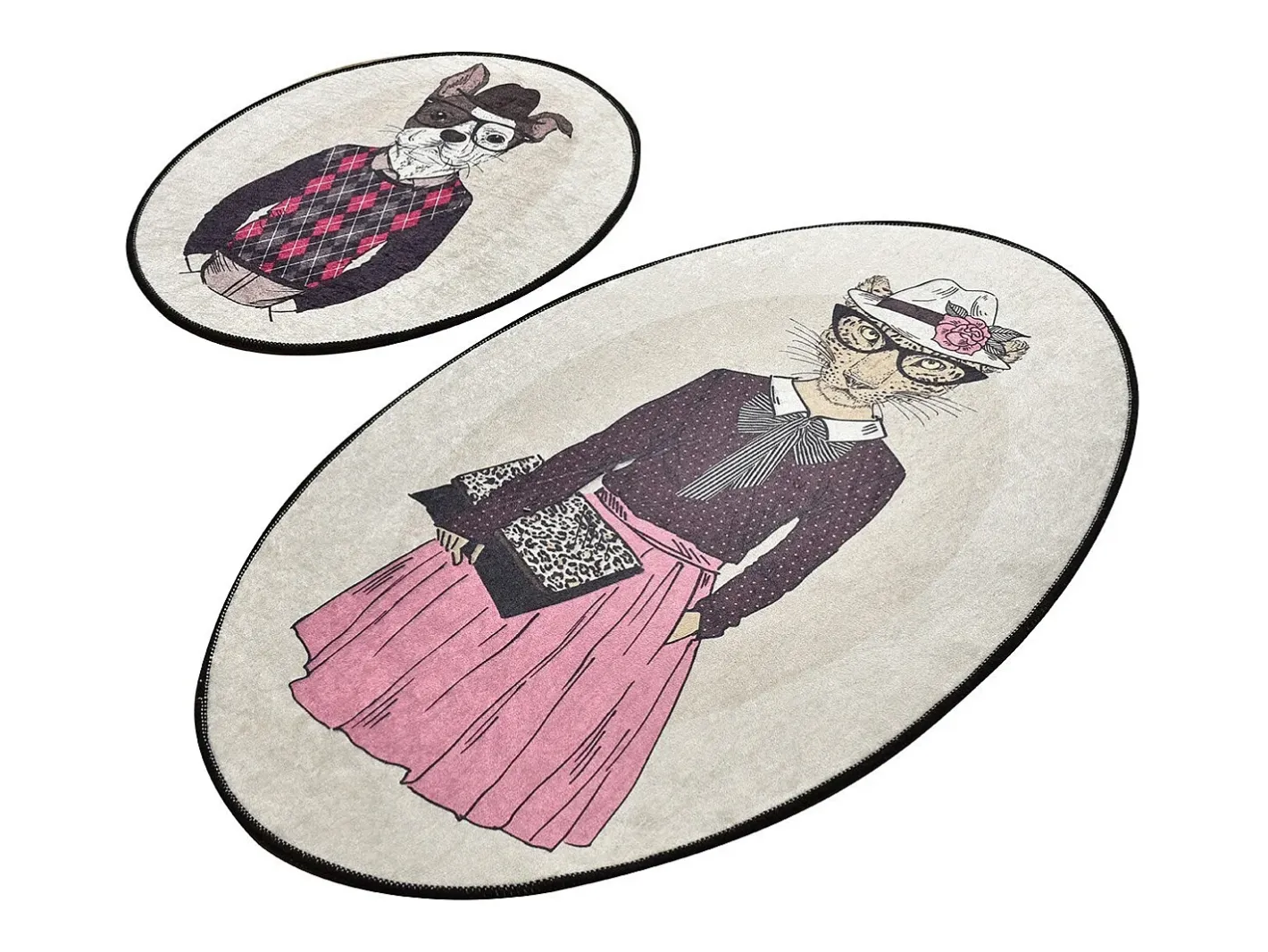 Clearance Alfombra de baño Set (2 piezas) Dude DJT Multicolor