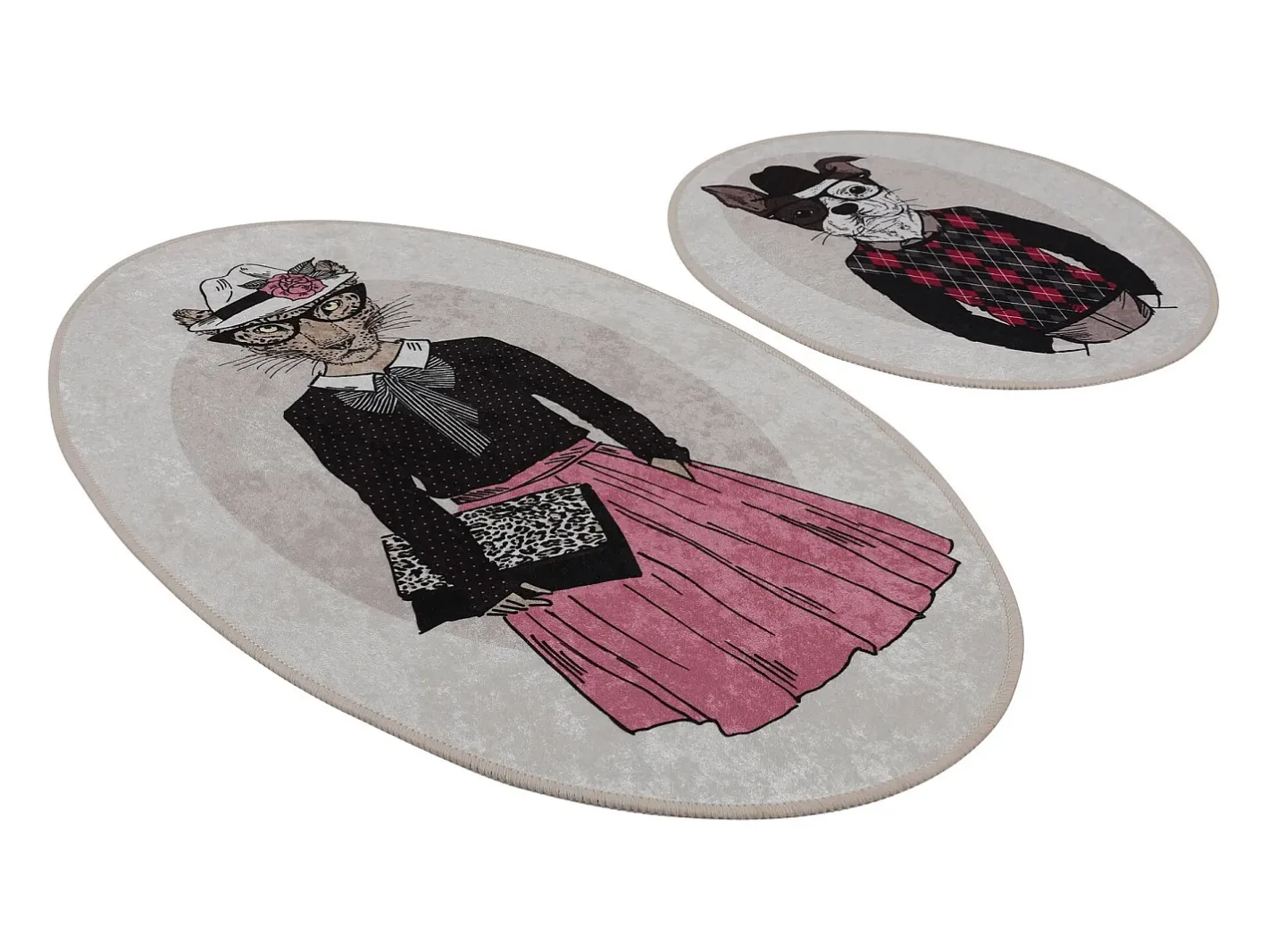 Clearance Alfombra de baño Set (2 piezas) Dude DJT Multicolor