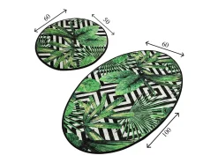 Alfombra De Baño|Ropa De Cama-Alfombra de baño Set (2 piezas) Tropic DJT Multicolor