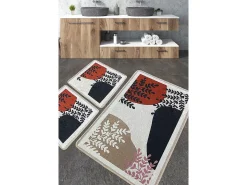 Alfombra de baño Set (3 piezas) Noe Multicolor Hot