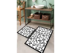 Best Alfombra de baño Set (2 piezas) Small Heart Multicolor