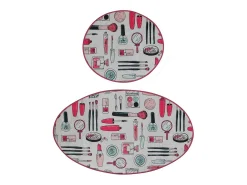 Sale Alfombra de baño Set (2 piezas) Make Up DJT Multicolor