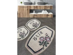 Alfombra De Baño|Ropa De Cama-Alfombra de baño Set (3 piezas) Mand Multicolor