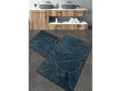 Alfombra De Baño|Ropa De Cama-Alfombra de baño Set (2 piezas) Zeleno Multicolor