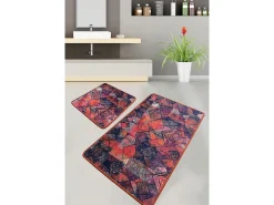Alfombra de baño Set (2 piezas) Monica Multicolor Sale