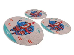 Hot Alfombra de baño Set (3 piezas) Etnic Multicolor