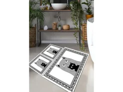 Sale Alfombra de baño Set (3 piezas) Mom Cat Multicolor