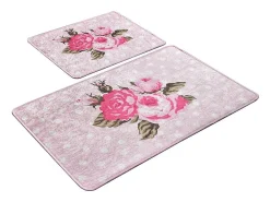 Outlet Alfombra de baño Set (2 piezas) Monet Multicolor