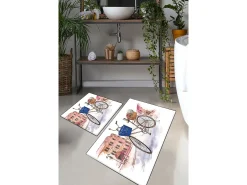 Alfombra de baño Set (2 piezas) Dance Street Multicolor
