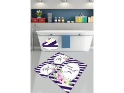 Alfombra De Baño|Ropa De Cama-Alfombra de baño Set (3 piezas) Thank You Multicolor