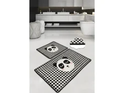 Alfombra De Baño|Ropa De Cama-Alfombra de baño Set (2 piezas) Kareli Panda Multicolor