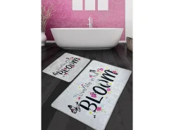 Alfombra De Baño|Ropa De Cama-Alfombra de baño Set (2 piezas) Bloom Djt Multicolor