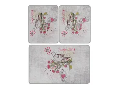 Alfombra De Baño|Ropa De Cama-Alfombra de baño Set (3 piezas) Songs Djt Multicolor
