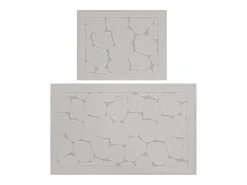 Sale Alfombra de baño Set (2 piezas) Lino Multicolor