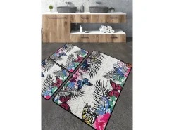 Alfombra de baño Set (3 piezas) Noirobi Multicolor