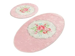 Alfombra De Baño|Ropa De Cama-Alfombra de baño Set (2 piezas) Rena DJT Multicolor