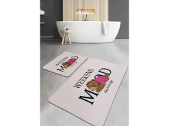 Discount Alfombra de baño Set (2 piezas) Weekend Mood Djt Multicolor