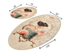 Discount Alfombra de baño Set (2 piezas) Glare Multicolor